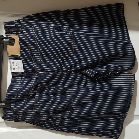 Cotton On Baggy Jean Striped Shorts Sz 8 NWT - Picture 5 of 5